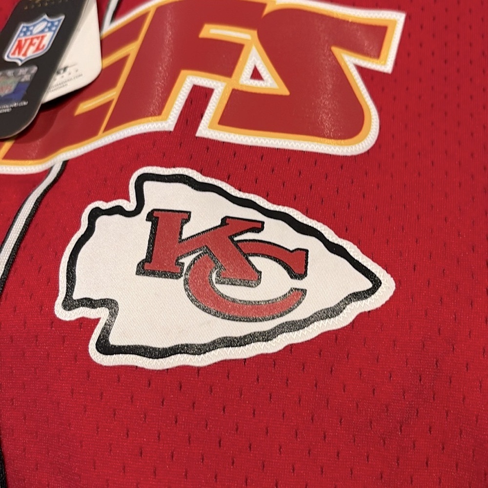 NWT [Pro Standard] Kansas City Chiefs Mesh Button Down Jersey Men's Sz Large - Picture 8 of 13